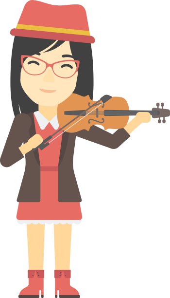 女人玩小提琴图片下载