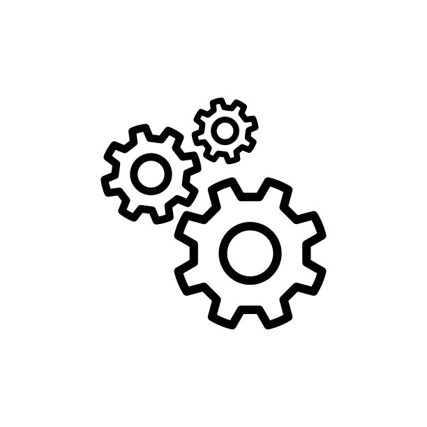 齿轮图标平面矢量模板设计流行图片下载