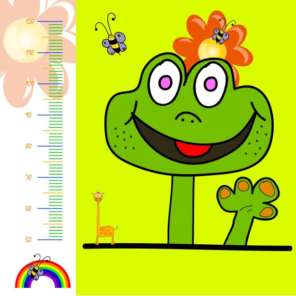 儿童米墙用彩虹图片下载