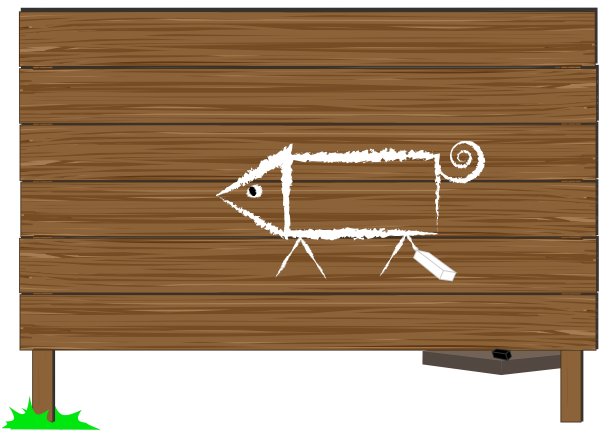 木板和猪图片下载