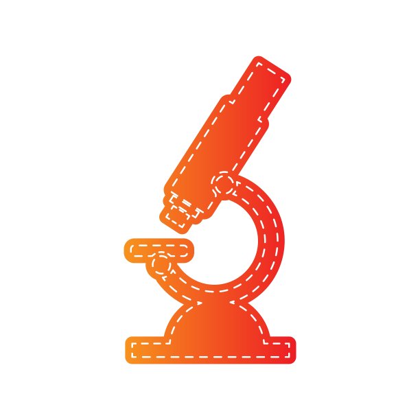 化学显微镜标记为实验室橙色图片下载