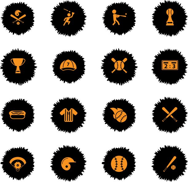 棒球简单的图标图片下载