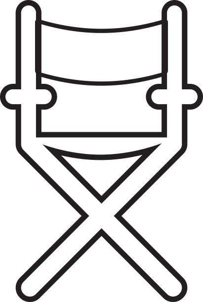 导演椅子图标电影设计图片下载