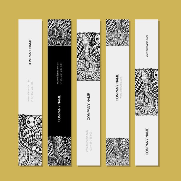 条幅设置缠结装饰设计图片下载