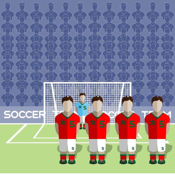 摩洛哥足球俱乐部在体育场被罚图片下载