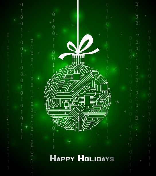 高科技圣诞背景图片下载