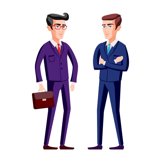 穿着西装的优雅年轻人图片下载