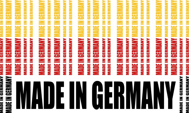 “德国制造”的文本和条形码来自同一个单词图片下载