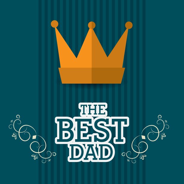 设计父亲节快乐卡片图片下载