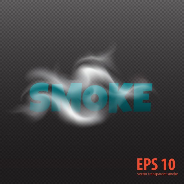 格子图案背景上的透明烟雾图片下载