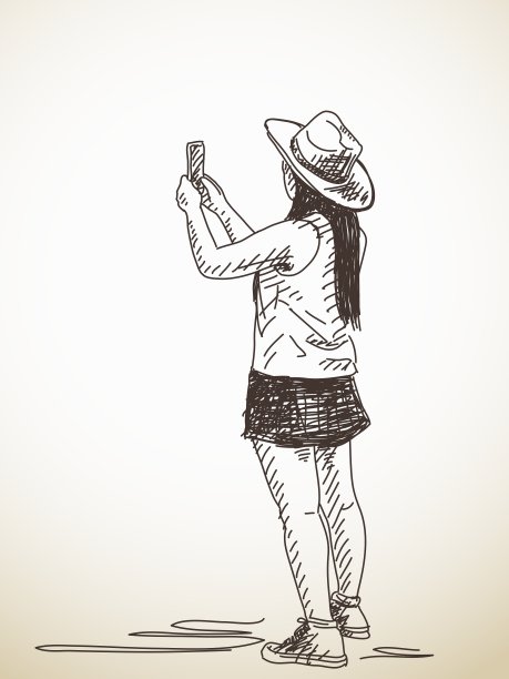 有智能手机的女人图片下载