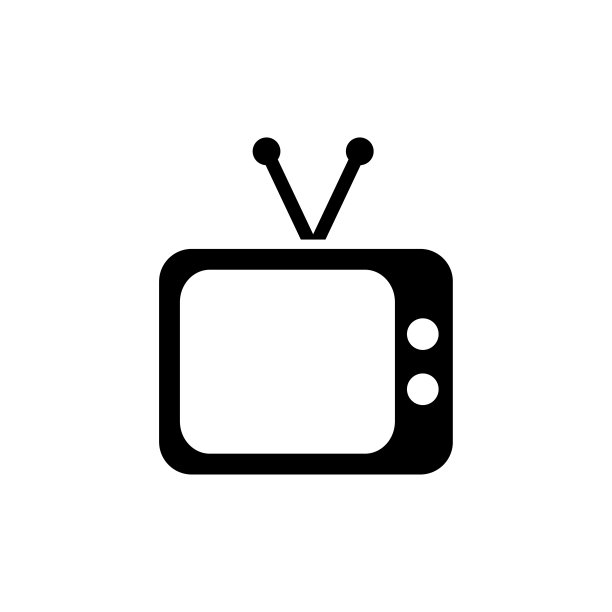 电视图标平面矢量模板设计流行图片下载