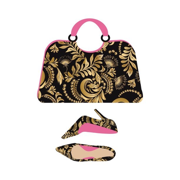 时尚手袋与高跟鞋图片下载