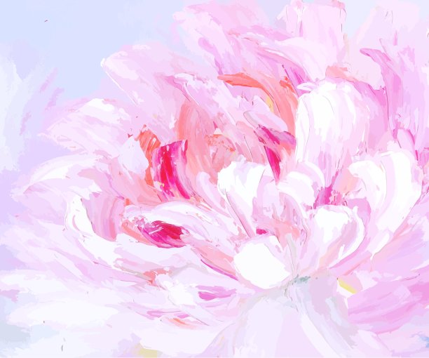 原始抽象手绘油画图片下载