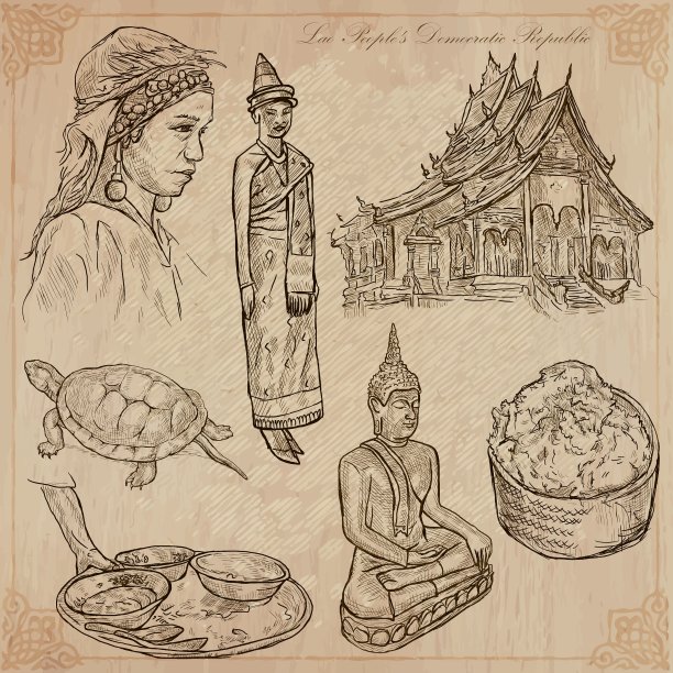 老挝生活图片包图片下载