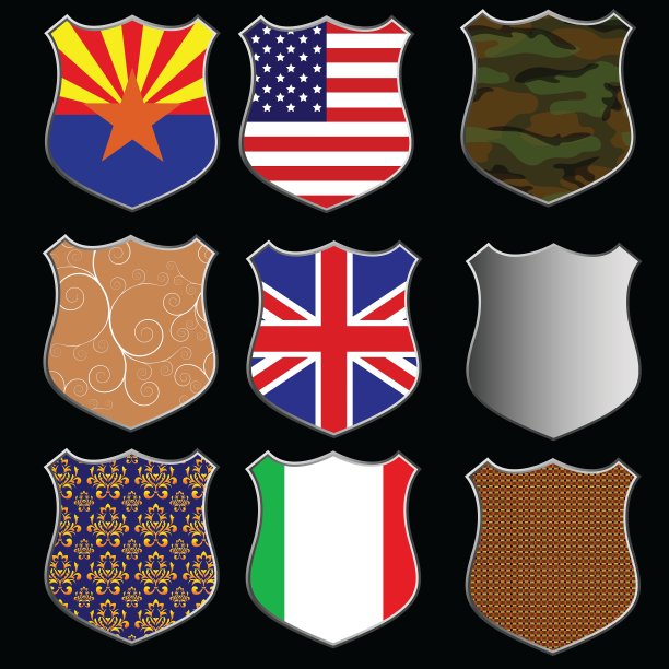 各种各样的盾牌图片下载