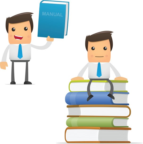 一套有趣的卡通经理图片下载