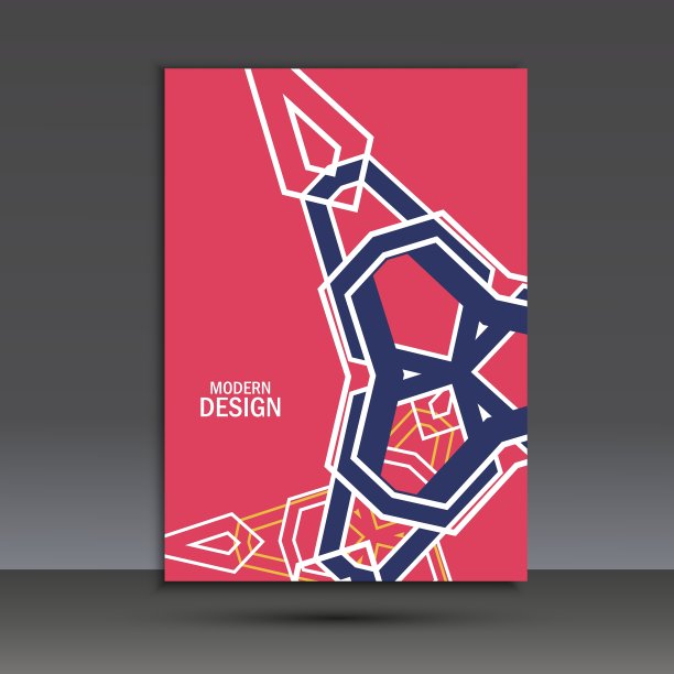 现代抽象设计封面模板图片下载