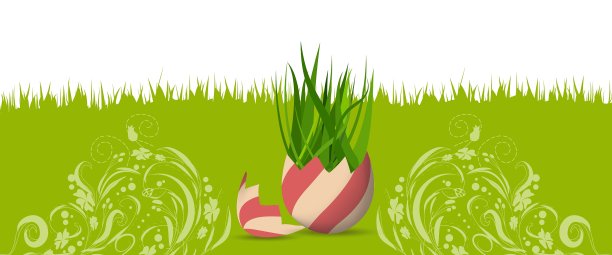 复活节快乐春旗图片下载