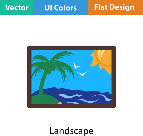 景观艺术图标图片下载