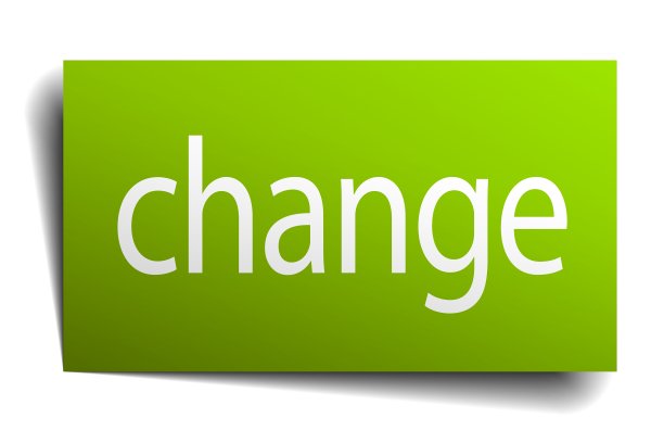 在白色背景上更换绿纸标志图片下载