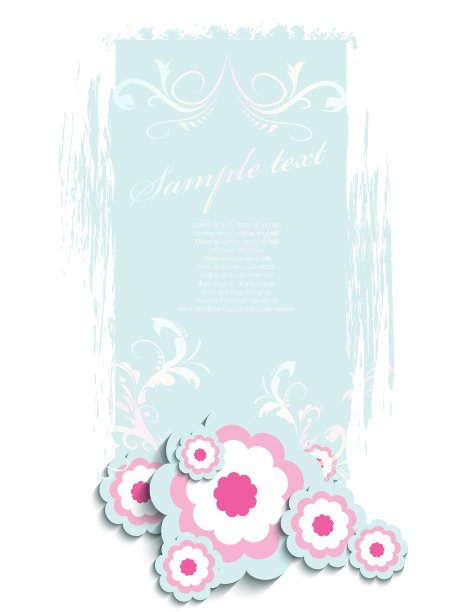 花卉和装饰设计元素图片下载