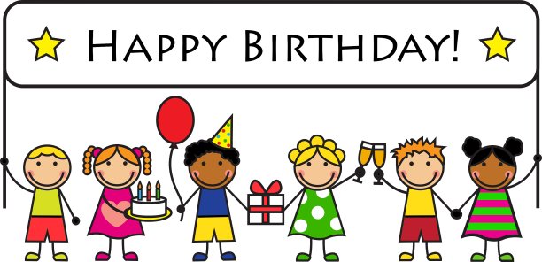 卡通孩子的横幅生日图片下载