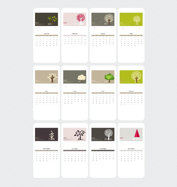 2015年情人节日历图片下载