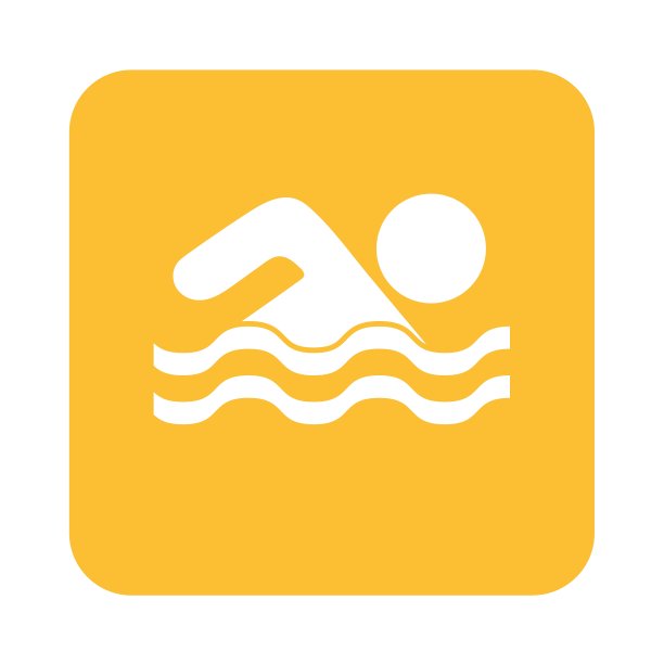 游泳水上运动图标图片下载