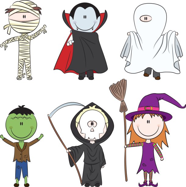 万圣节的字符图片下载