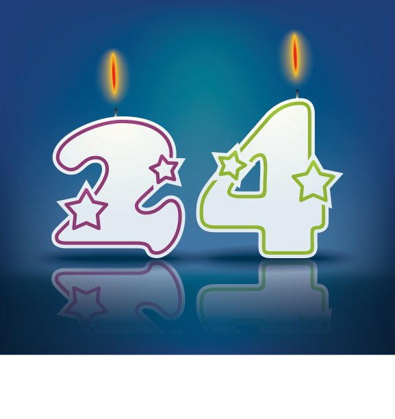 生日蜡烛24号图片下载