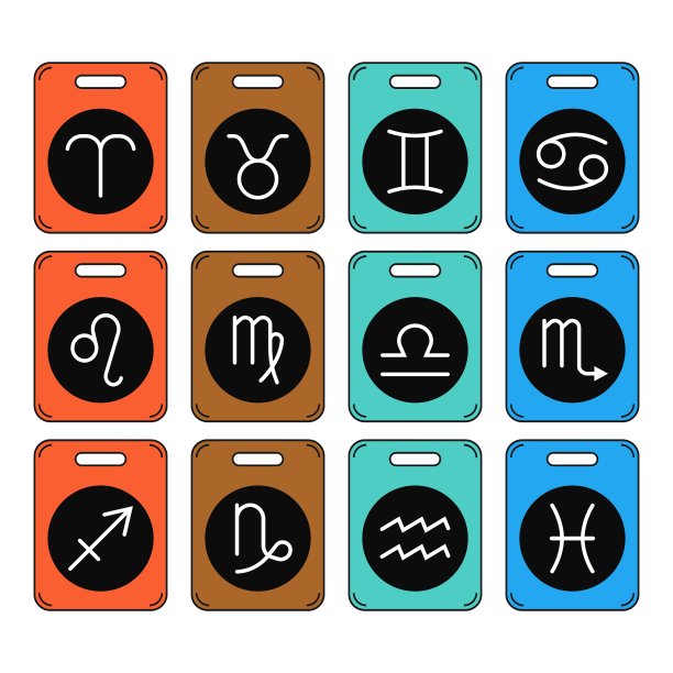 黄道十二宫的星座，占星术和预言图片下载