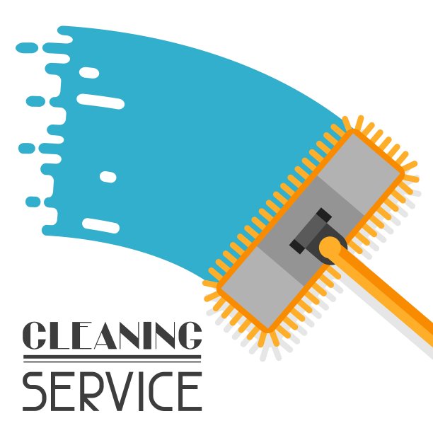 家政背景与拖把形象可以图片下载