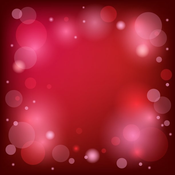 明亮的红色背景与散景图片下载