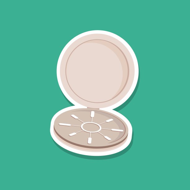 蓝色背景的罗盘现代风格的平面图片下载