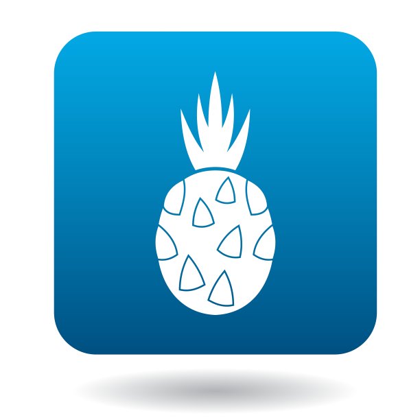 火龙果图标在扁平风格图片下载