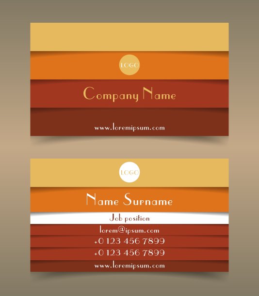 现代创意名片模板图片下载