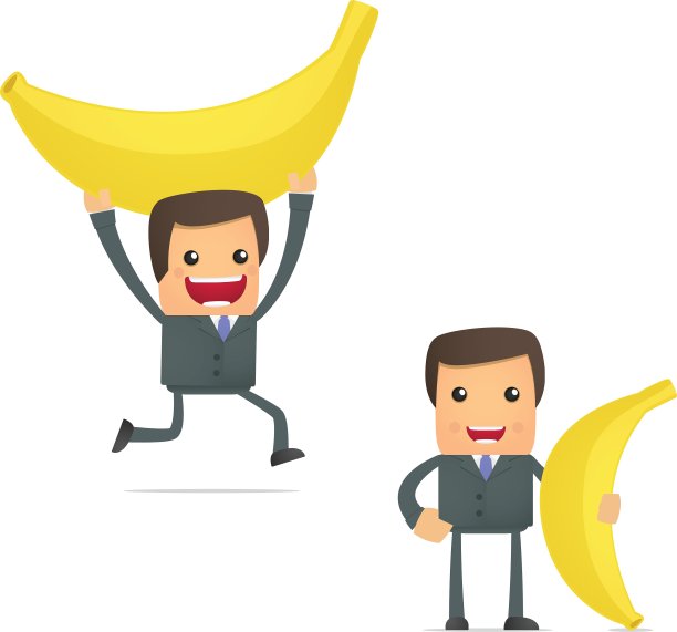 一套有趣的卡通商人图片下载