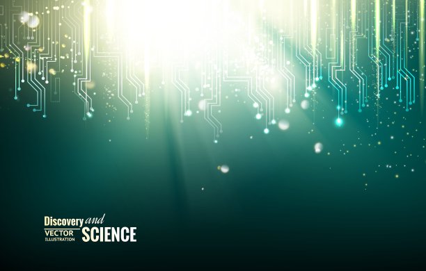 电路蓝光背景图片下载