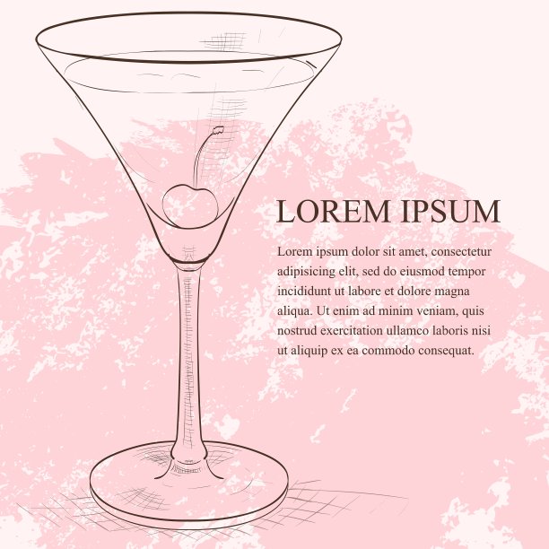 酒精鸡尾酒玫瑰香图片下载