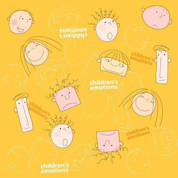 儿童情绪无缝图片下载