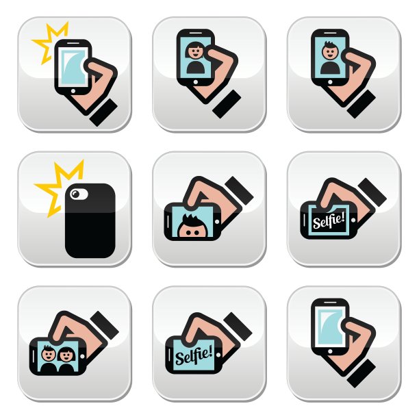 用智能手机自拍社交图片下载