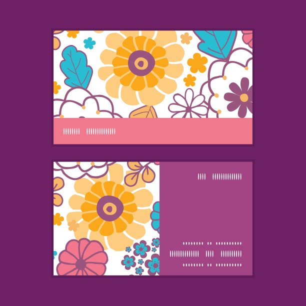 五颜六色的东方花横条纹图片下载