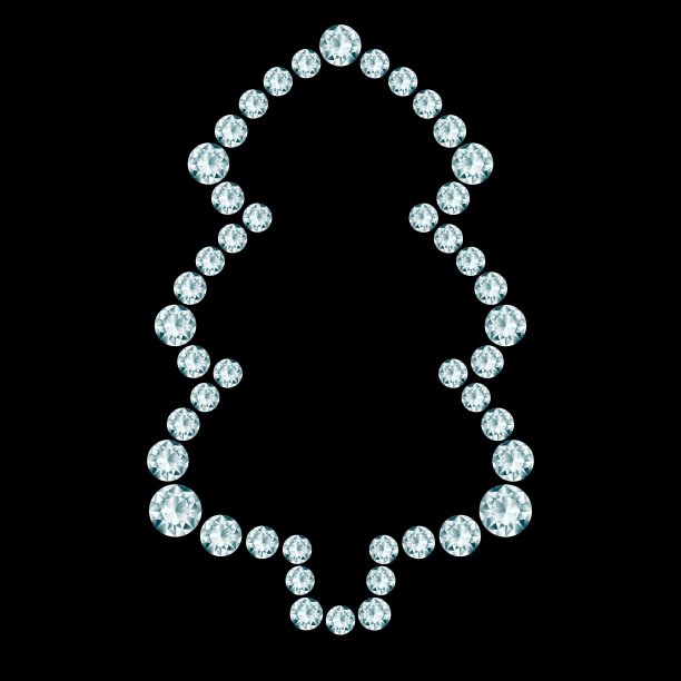 钻石的圣诞树图片下载