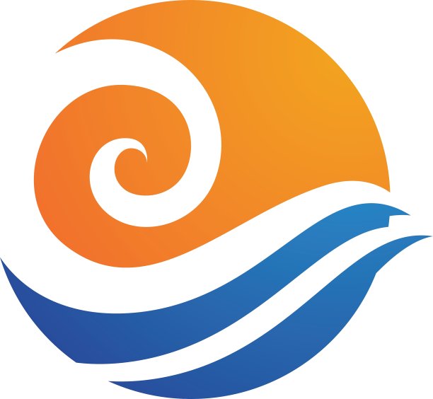 水波标志模板图片下载