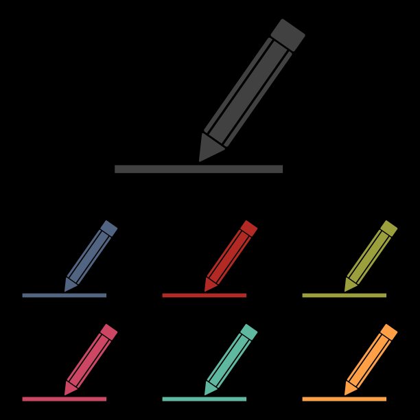 图标设置在黑色背景图片下载