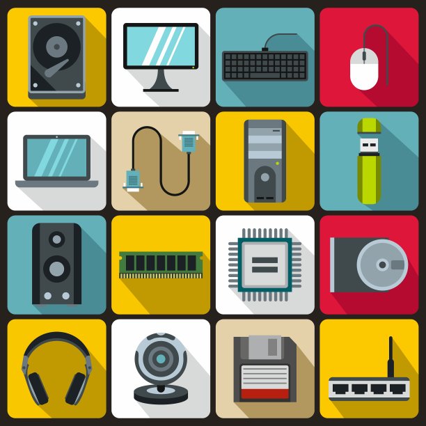 电脑图标设置为扁平样式图片下载