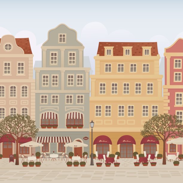 餐馆和咖啡馆图片下载