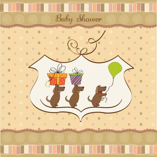 宝宝派对公告卡图片下载