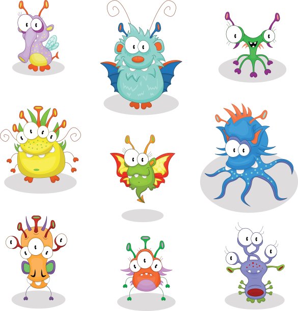 卡通怪兽图片下载
